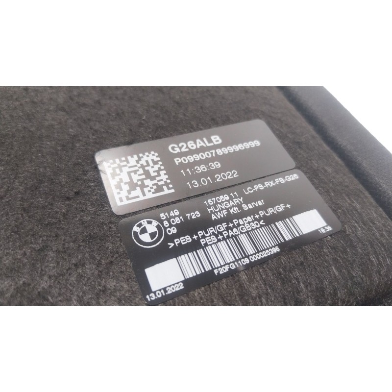 Recambio de bandeja trasera para bmw 4 gran coupe (g26) 420 d mild-hybrid referencia OEM IAM 51498081723 51498081723 