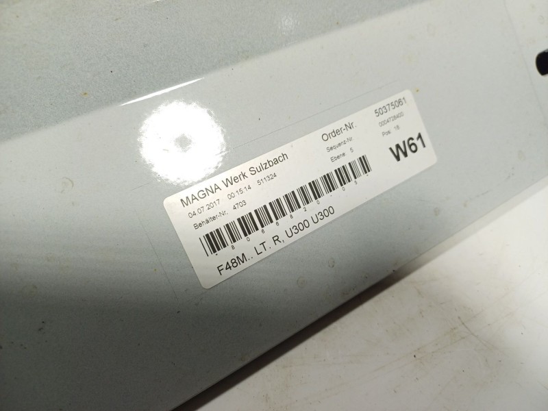 Recambio de faldon lateral para bmw x1 (f48) xdrive 20 d referencia OEM IAM   