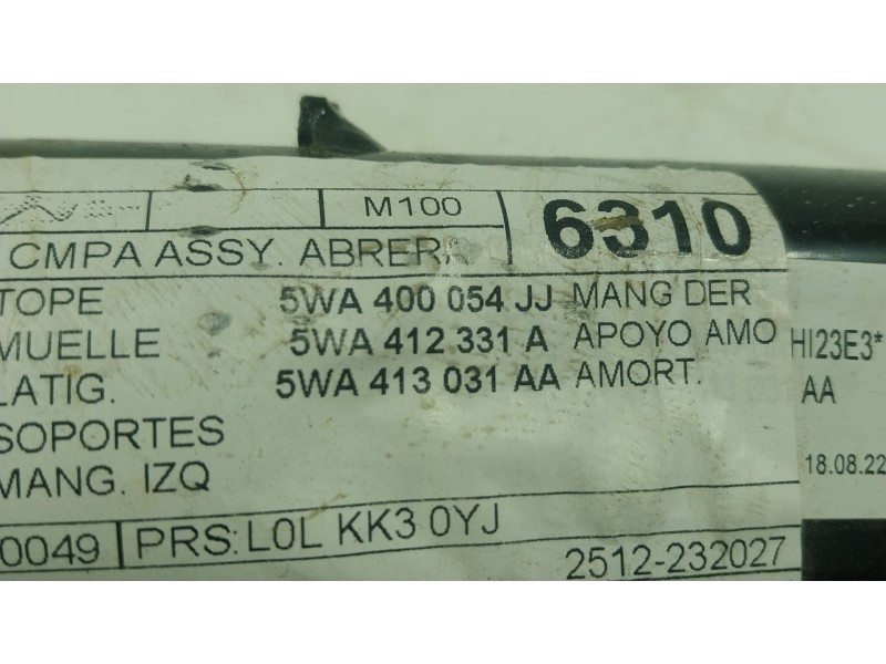 Recambio de amortiguador delantero izquierdo para seat leon sportstourer (kl8) xcellence referencia OEM IAM  5WA413031AA 