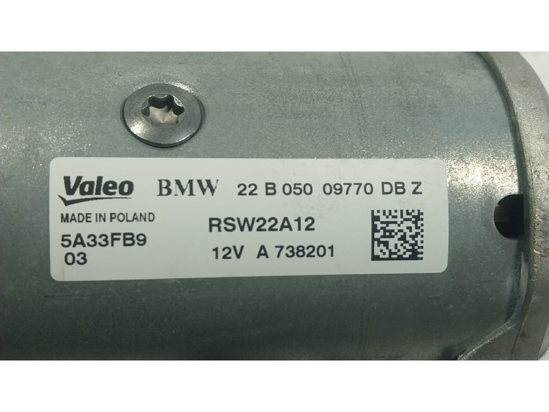 Recambio de motor arranque para bmw 4 coupé (g22, g82) 430 i xdrive referencia OEM IAM 12415A33FB9 5A33FB903 