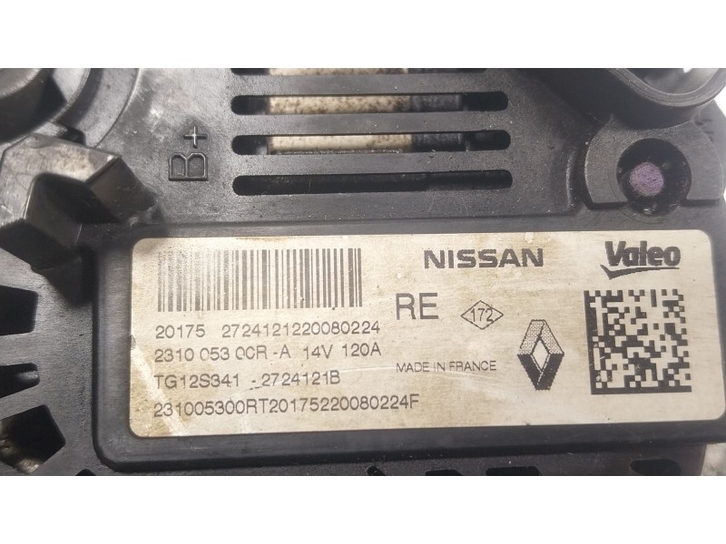 Recambio de alternador para dacia dokker furgoneta/monovolumen 1.6 referencia OEM IAM 231006987R 231005300R 
