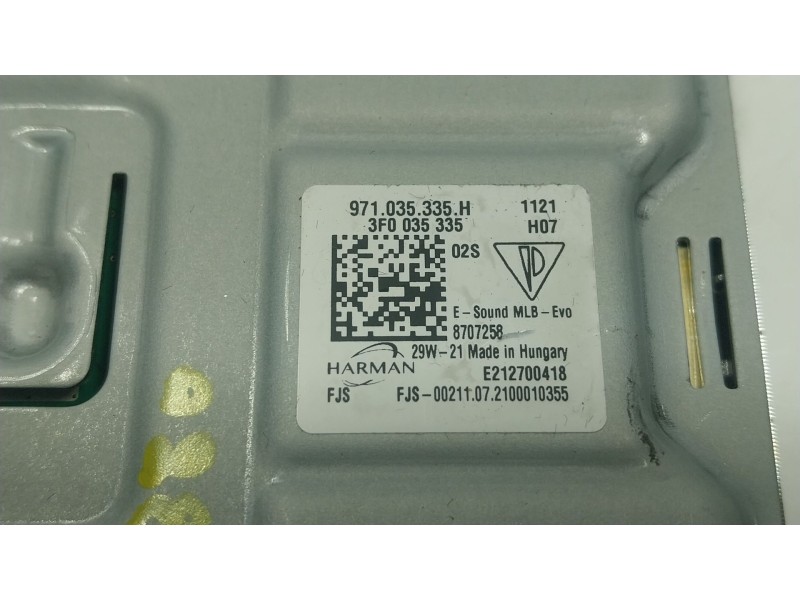 Recambio de modulo electronico para porsche panamera (971) 4.0 turbo s (97bfr1) referencia OEM IAM  971035335H 