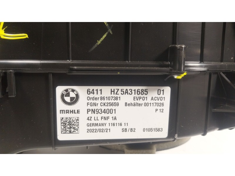 Recambio de calefaccion entera normal para bmw 8 gran coupe (g16, f93) 840 i xdrive referencia OEM IAM  6411HZ5A31685 