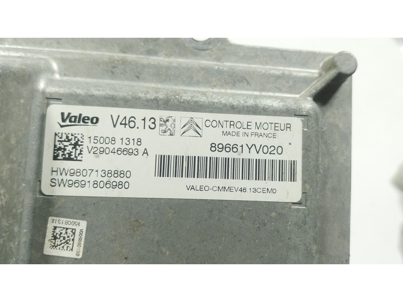 Recambio de centralita motor uce para peugeot 108 1.2 referencia OEM IAM  9807138880 