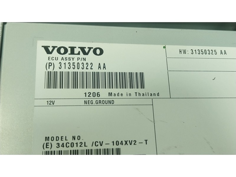 Recambio de modulo electronico para volvo s60 ii (134) d4 referencia OEM IAM  31350322AA 
