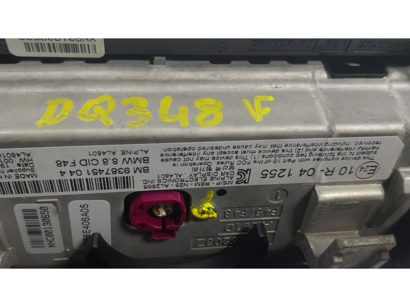 Recambio de pantalla multifuncion para bmw x1 (f48) xdrive 18 d referencia OEM IAM  938745104 