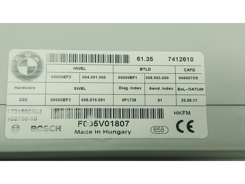 Recambio de modulo electronico para bmw x1 (f48) xdrive 18 d referencia OEM IAM  61357412610 