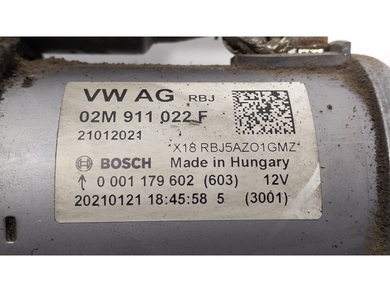 Recambio de motor arranque para seat arona (kj7, kjp) 1.0 tsi referencia OEM IAM  02M911022F 