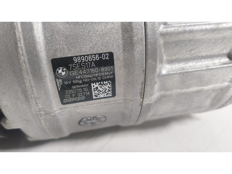 Recambio de compresor aire acondicionado para bmw 8 gran coupe (g16, f93) 840 i xdrive referencia OEM IAM  989065602 
