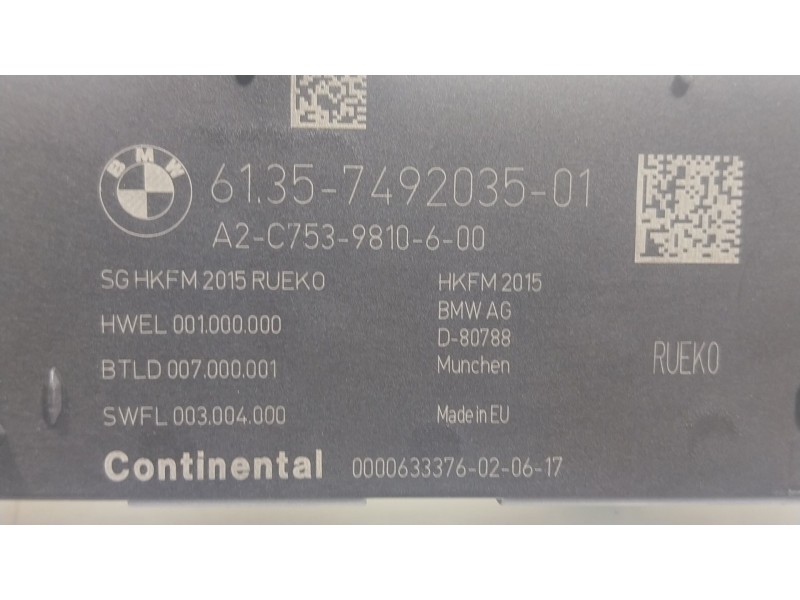 Recambio de modulo electronico para bmw x1 (f48) xdrive 20 d referencia OEM IAM  6135749203501 