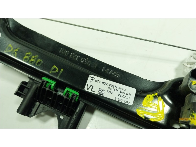 Recambio de elevalunas delantero izquierdo para porsche panamera (971) 4.0 turbo s (97bfr1) referencia OEM IAM  971837401B 