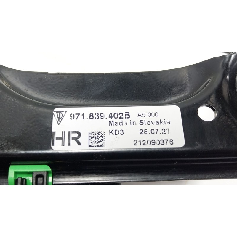 Recambio de elevalunas trasero derecho para porsche panamera (971) 4.0 turbo s (97bfr1) referencia OEM IAM  971839402B 