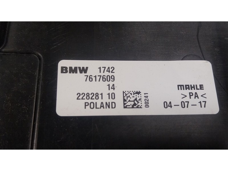 Recambio de electroventilador para bmw x1 (f48) xdrive 20 d referencia OEM IAM  1742761760914 