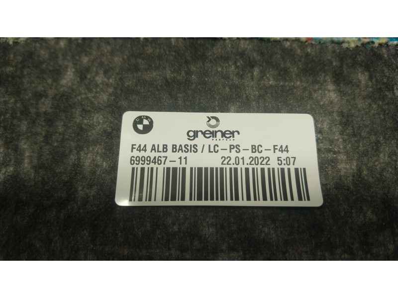 Recambio de bandeja trasera para bmw 2 gran coupe (f44) 218 i referencia OEM IAM  699946711 