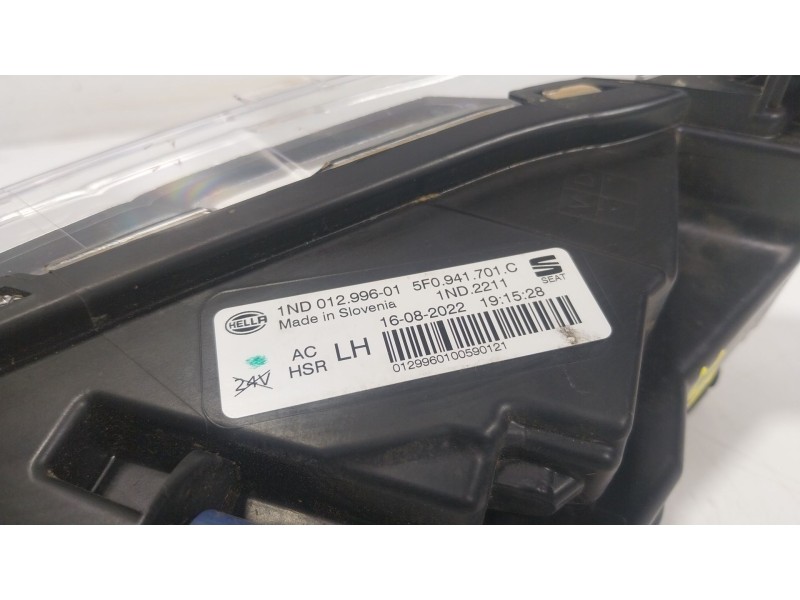 Recambio de faro antiniebla izquierdo para seat leon sportstourer (kl8) xcellence referencia OEM IAM  5F0941701C 