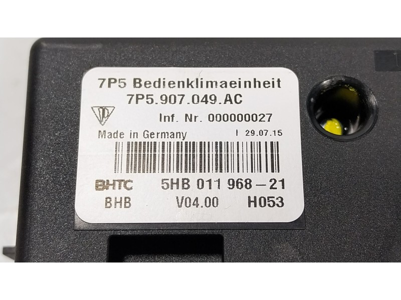Recambio de mando climatizador para porsche cayenne (92a) 3.6 gts referencia OEM IAM  7P5907049AC 