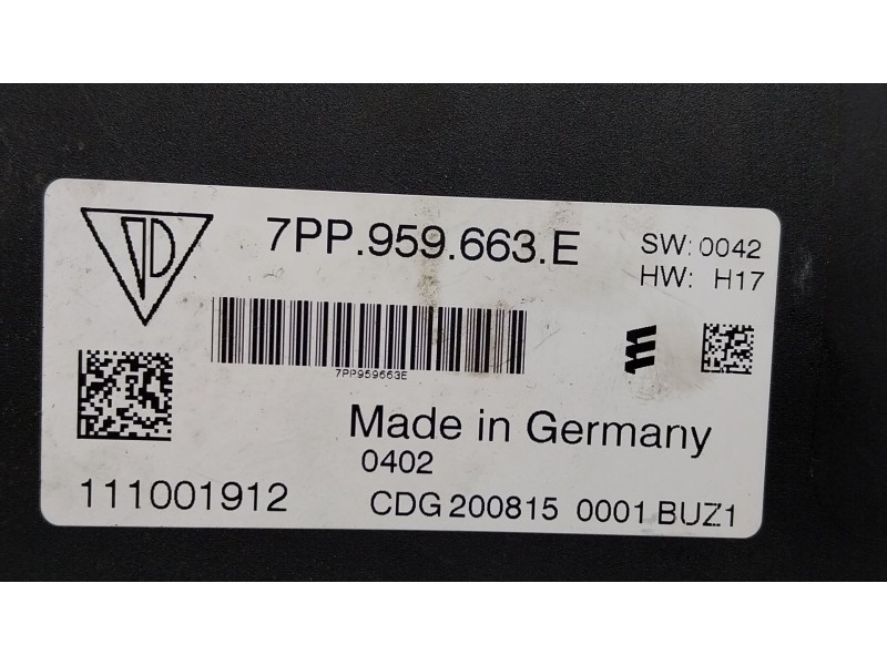 Recambio de modulo electronico para porsche cayenne (92a) 3.6 gts referencia OEM IAM  7PP959663E 