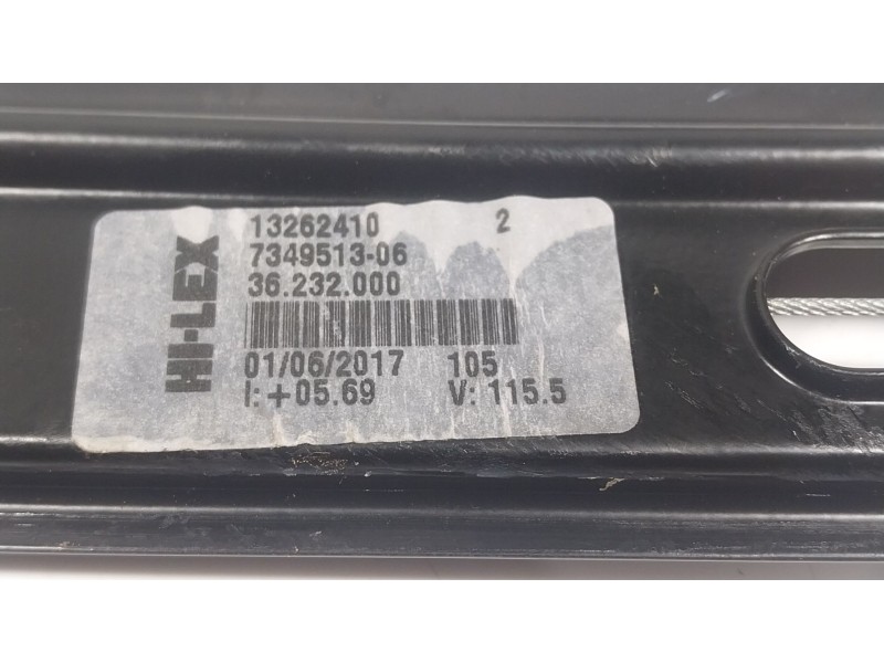 Recambio de elevalunas delantero izquierdo para bmw x1 (f48) xdrive 18 d referencia OEM IAM  734951306 
