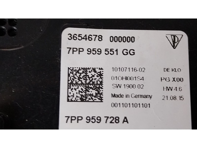 Recambio de piloto interior para porsche cayenne (92a) 3.6 gts referencia OEM IAM  7PP959551GG 