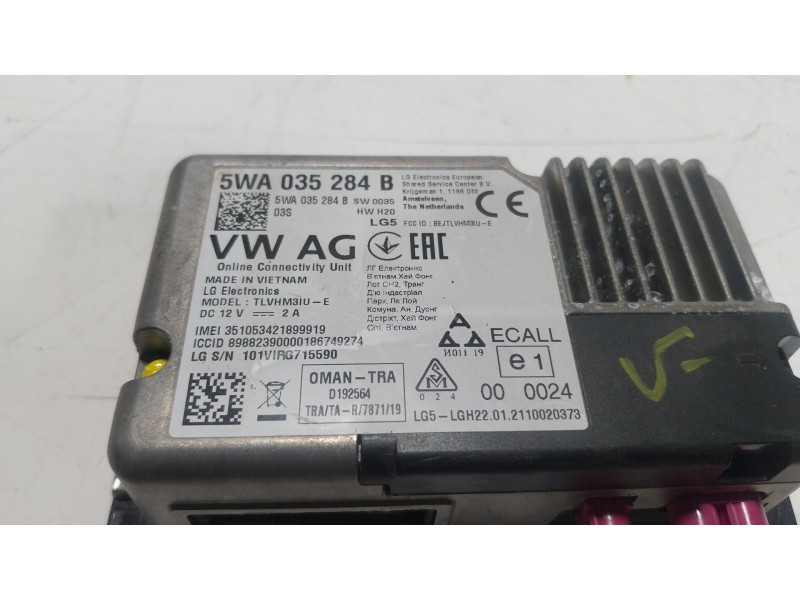 Recambio de modulo electronico para seat arona (kj7, kjp) 1.0 tsi referencia OEM IAM   5WA035284B