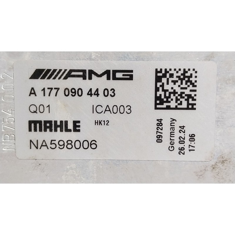 Recambio de intercooler para mercedes-benz sl (r232) 55 amg 4-matic+ (232.480) referencia OEM IAM  A1770904403 