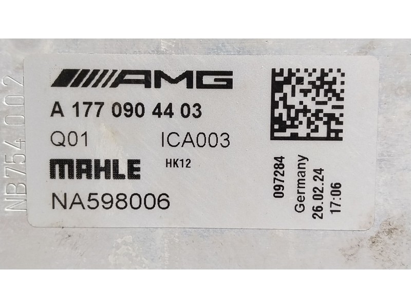 Recambio de intercooler para mercedes-benz sl (r232) 55 amg 4-matic+ (232.480) referencia OEM IAM  A1770904403 