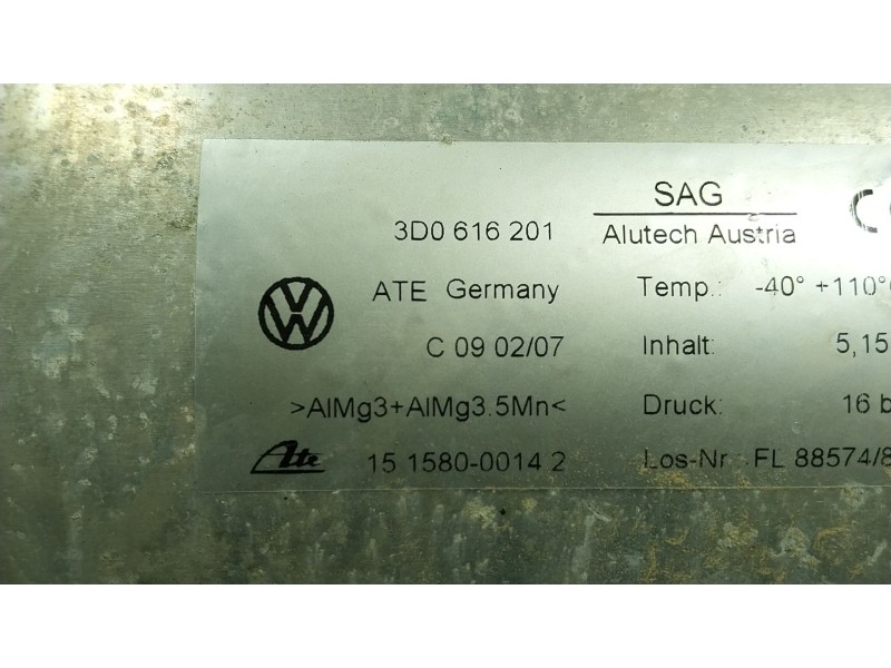 Recambio de deposito suspension para bentley continental flying spur (3w_) 6.0 referencia OEM IAM  3D6616201 