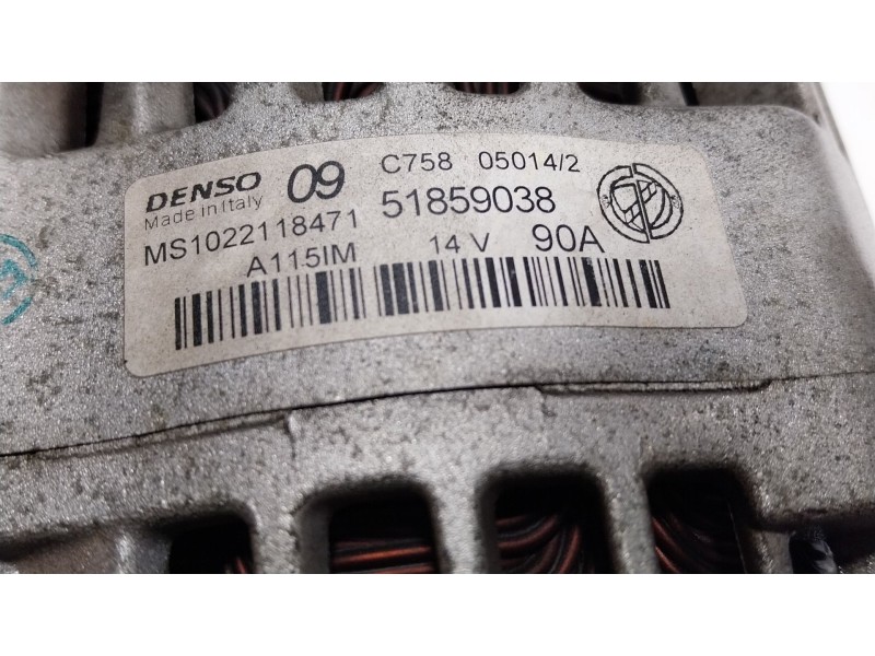 Recambio de alternador para fiat 500 (312_) 1.2 (312axa1a) referencia OEM IAM  51859038 