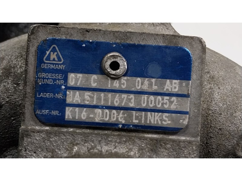 Recambio de turbocompresor para bentley continental flying spur (3w_) 6.0 referencia OEM IAM  07C145041AB 