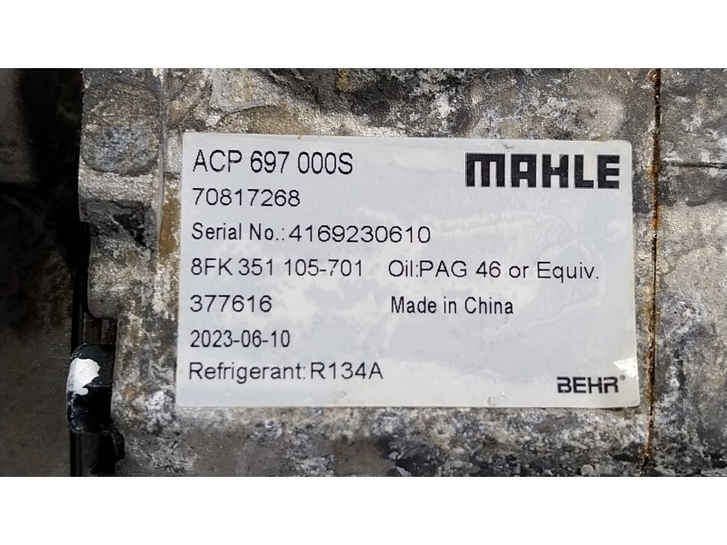 Recambio de compresor aire acondicionado para chrysler voyager (rg) 2.5 crd cat referencia OEM IAM   