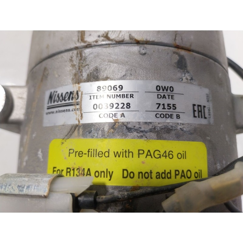 Recambio de compresor aire acondicionado para volvo s60 berlina 2.0 16v turbo referencia OEM IAM  NISSENS 89069 