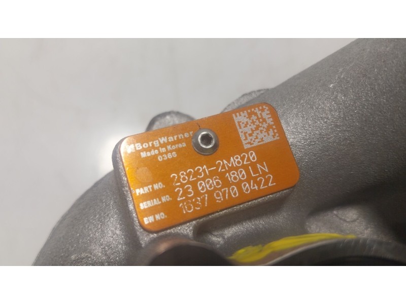 Recambio de turbocompresor para hyundai tucson (nx4e, nx4a) 1.6 t-gdi referencia OEM IAM  282312M820 