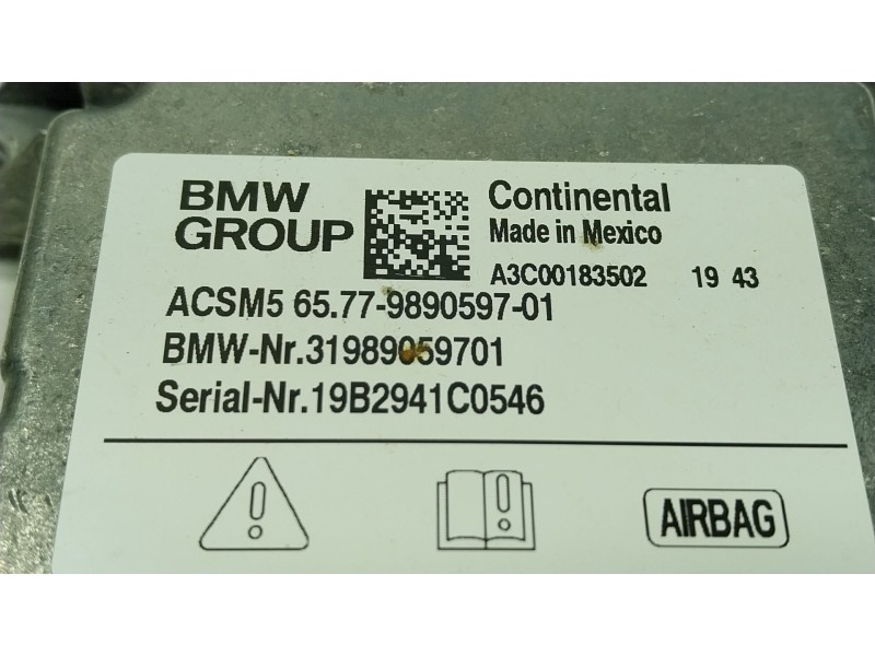 Recambio de centralita airbag para bmw x6 (g06, f96) m referencia OEM IAM  6577989059701 