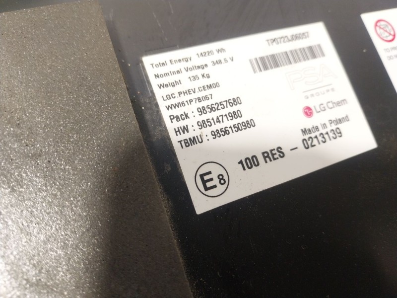 Recambio de bateria para peugeot 3008 ii suv (mc_, mr_, mj_, m4_) hybrid referencia OEM IAM  9856257680 