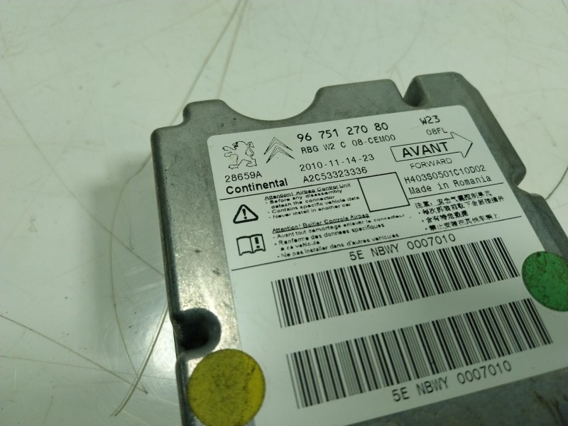 Recambio de centralita airbag para peugeot 508 i (8d_) 2.0 hdi referencia OEM IAM  9675127080 