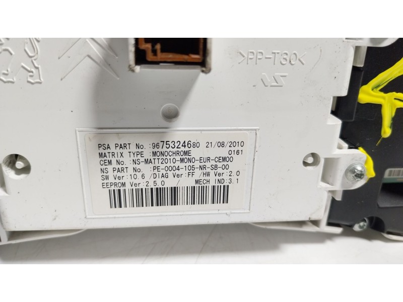 Recambio de cuadro instrumentos para peugeot 508 i (8d_) 2.0 hdi referencia OEM IAM  9675324680 