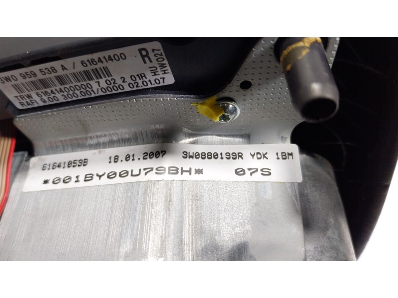 Recambio de airbag delantero izquierdo para bentley continental flying spur (3w_) 6.0 referencia OEM IAM  3W0880199R 