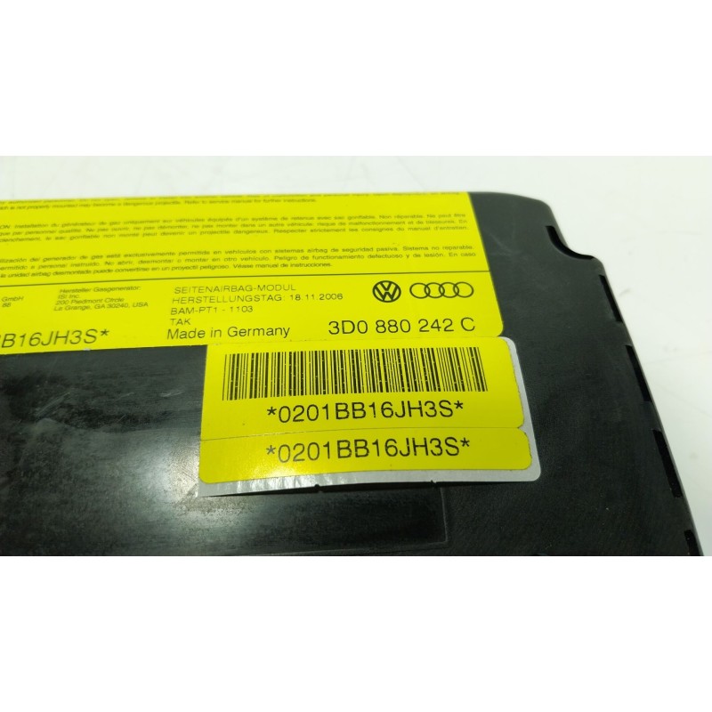 Recambio de airbag lateral delantero derecho para bentley continental flying spur (3w_) 6.0 referencia OEM IAM  3D0880242C 