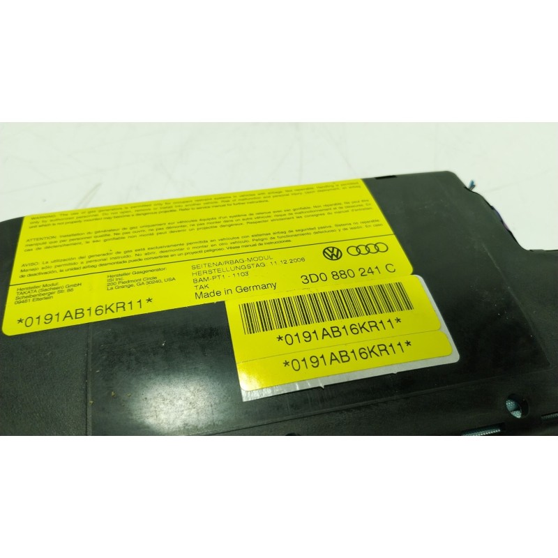 Recambio de airbag lateral delantero izquierdo para bentley continental flying spur (3w_) 6.0 referencia OEM IAM  3D0880241C 