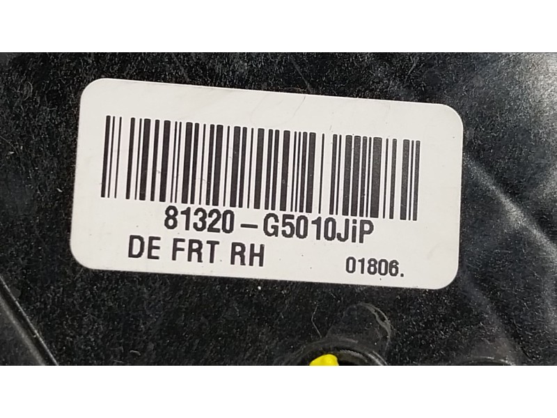 Recambio de cerradura puerta delantera derecha para kia niro i (de) 1.6 gdi hybrid referencia OEM IAM  81320G5010 