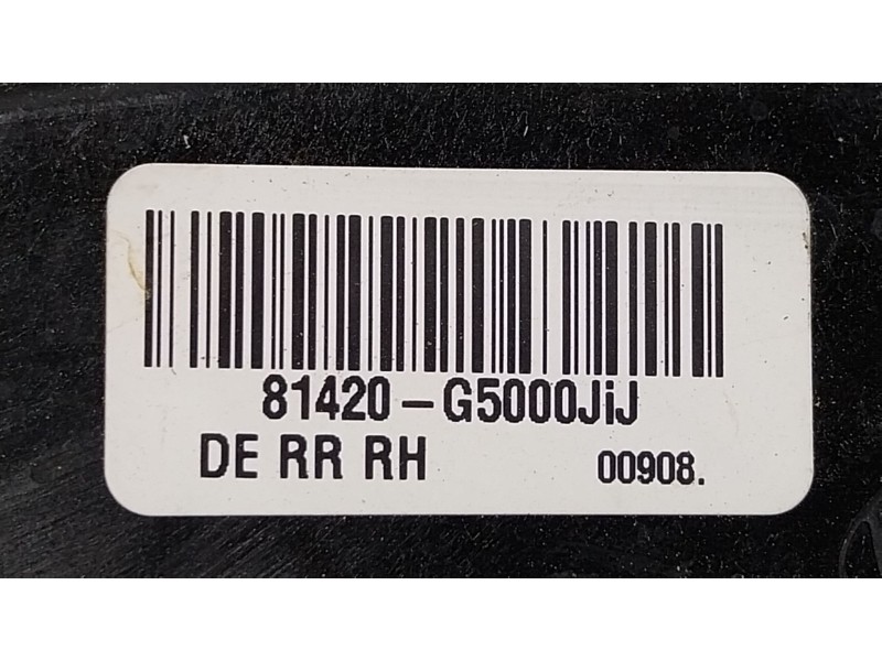 Recambio de cerradura puerta trasera derecha para kia niro i (de) 1.6 gdi hybrid referencia OEM IAM  81420G5000 