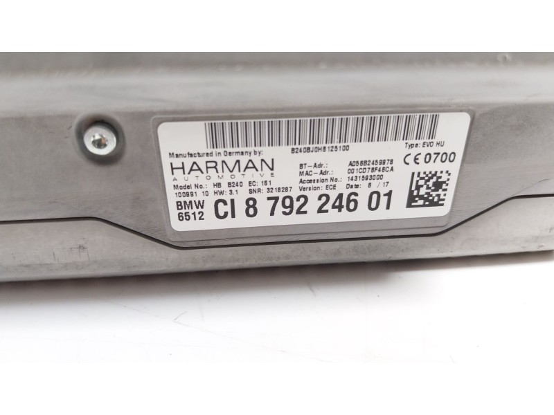 Recambio de sistema navegacion gps para bmw 6 gran coupe (f06) 640 i referencia OEM IAM  65128792246 