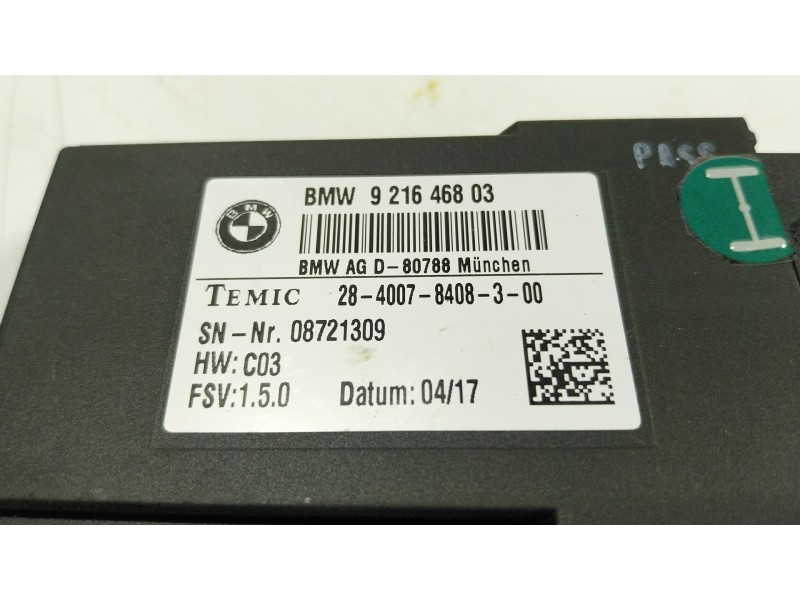 Recambio de modulo electronico para bmw 6 gran coupe (f06) 640 i referencia OEM IAM  921646803 