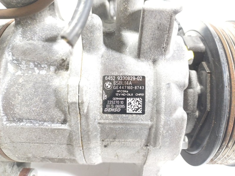 Recambio de compresor aire acondicionado para bmw 1 (f20) 116 d referencia OEM IAM  64529330829 