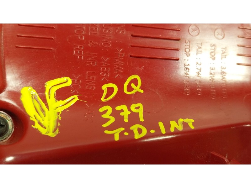 Recambio de piloto trasero derecho interior para kia niro i (de) 1.6 gdi hybrid referencia OEM IAM   