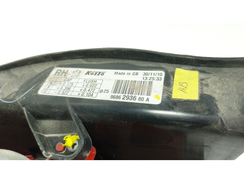 Recambio de piloto trasero derecho para peugeot 508 i (8d_) 2.0 hdi referencia OEM IAM  9686293680A 