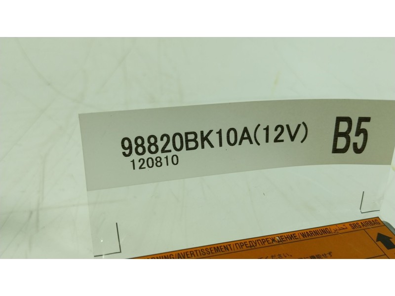 Recambio de centralita airbag para nissan qashqai i (j10, nj10) 1.6 referencia OEM IAM  98820BK10A 