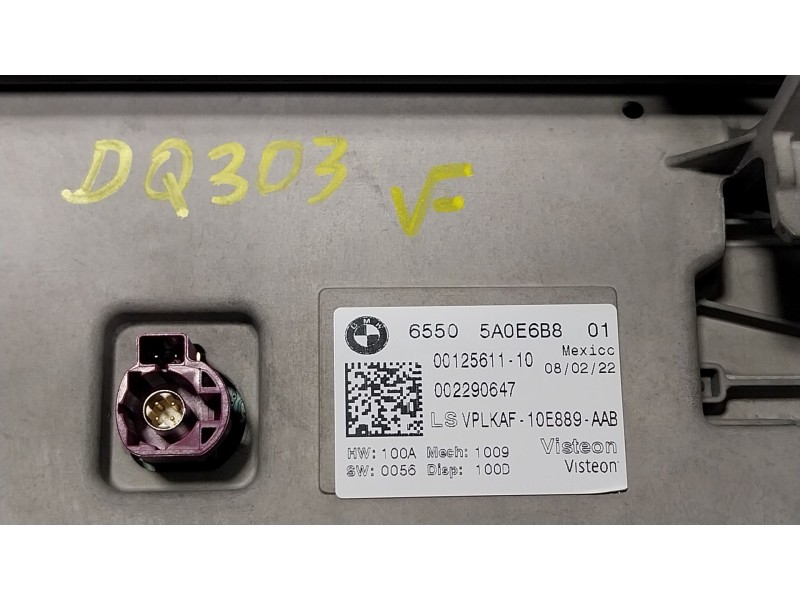 Recambio de pantalla multifuncion para bmw 8 gran coupe (g16, f93) 840 i xdrive referencia OEM IAM   