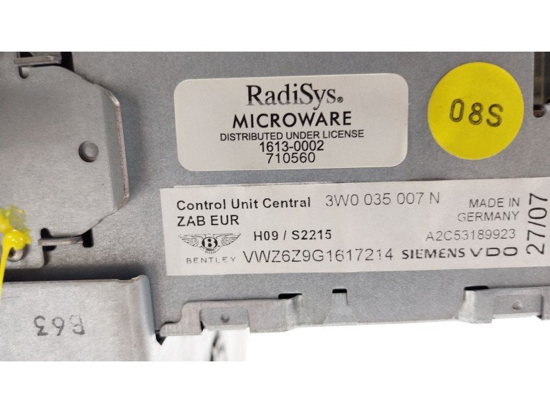 Recambio de sistema navegacion gps para bentley continental flying spur (3w_) 6.0 referencia OEM IAM  3W0035007N 