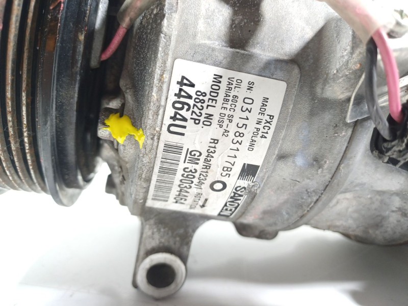 Recambio de compresor aire acondicionado para opel insignia a (g09) 2.0 cdti (68) referencia OEM IAM  39034464 